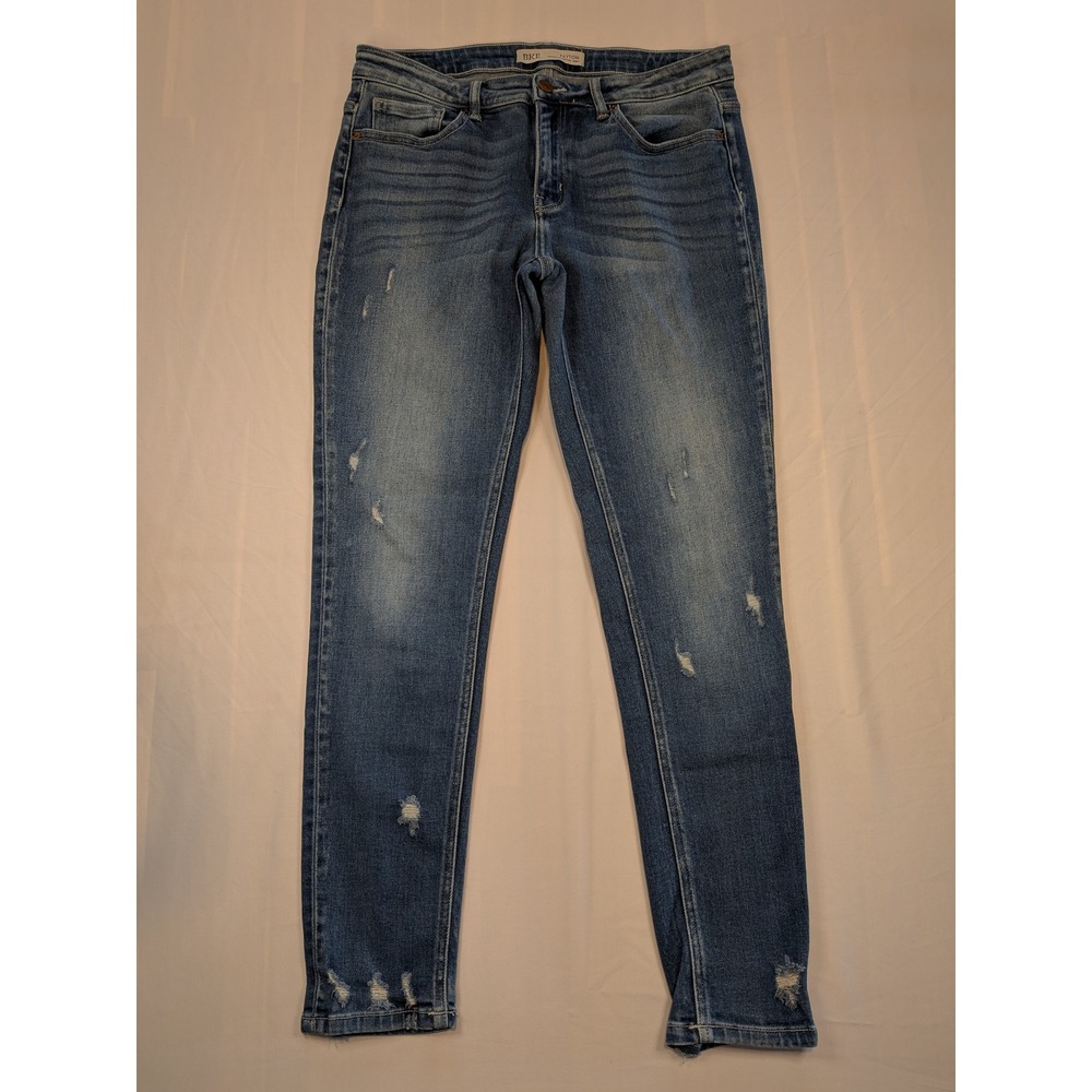 BKE Payton Mid Rise Skinny Jeans Womens 29x31.5 Distressed Medium Wash Denim